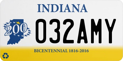 IN license plate 032AMY