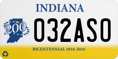 IN license plate 032ASO