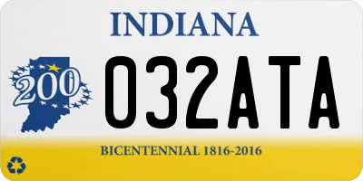 IN license plate 032ATA