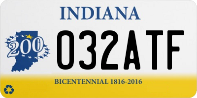 IN license plate 032ATF