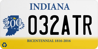 IN license plate 032ATR
