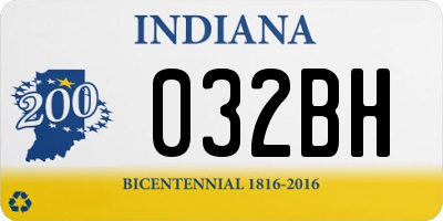 IN license plate 032BH