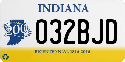 IN license plate 032BJD