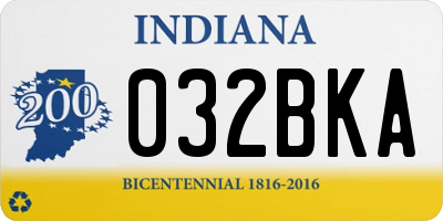IN license plate 032BKA