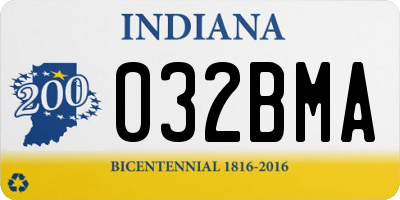 IN license plate 032BMA