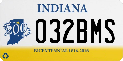 IN license plate 032BMS