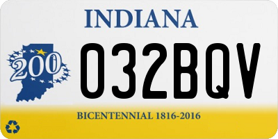 IN license plate 032BQV
