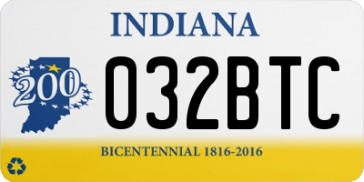 IN license plate 032BTC