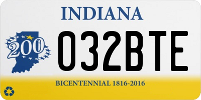 IN license plate 032BTE