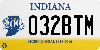 IN license plate 032BTM