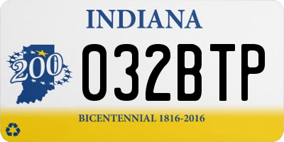 IN license plate 032BTP