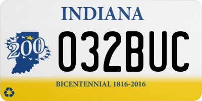 IN license plate 032BUC