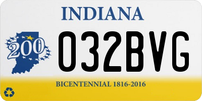 IN license plate 032BVG