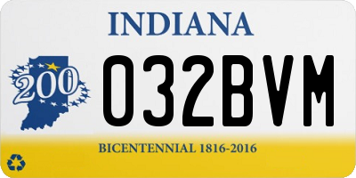 IN license plate 032BVM