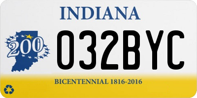 IN license plate 032BYC