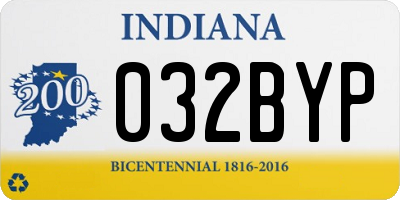 IN license plate 032BYP
