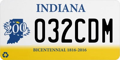 IN license plate 032CDM