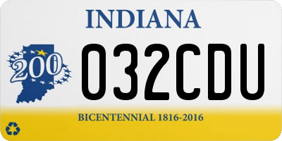 IN license plate 032CDU