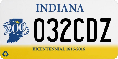 IN license plate 032CDZ