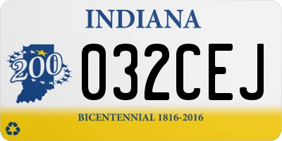 IN license plate 032CEJ