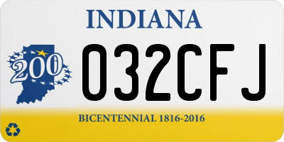 IN license plate 032CFJ
