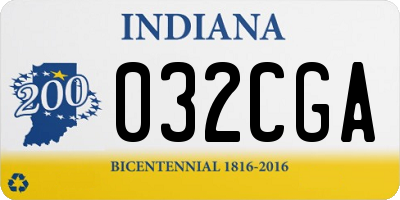 IN license plate 032CGA
