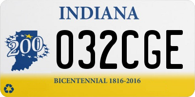 IN license plate 032CGE