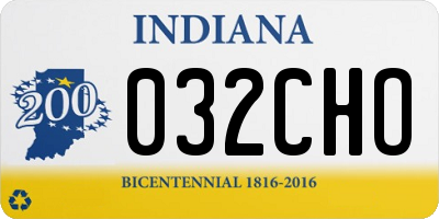 IN license plate 032CHO