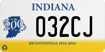 IN license plate 032CJ