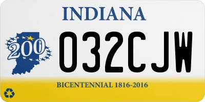 IN license plate 032CJW