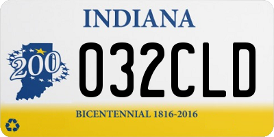 IN license plate 032CLD