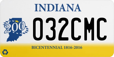 IN license plate 032CMC