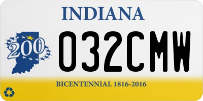 IN license plate 032CMW