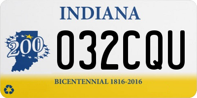 IN license plate 032CQU