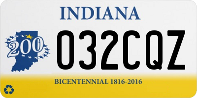 IN license plate 032CQZ