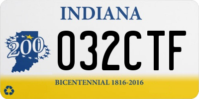 IN license plate 032CTF