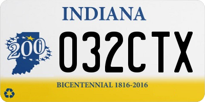 IN license plate 032CTX