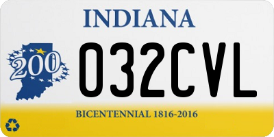 IN license plate 032CVL