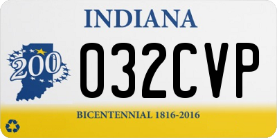 IN license plate 032CVP