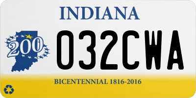 IN license plate 032CWA