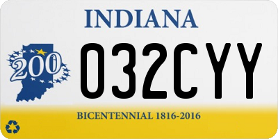 IN license plate 032CYY