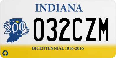 IN license plate 032CZM