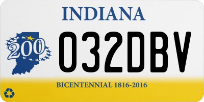IN license plate 032DBV