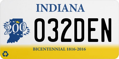 IN license plate 032DEN