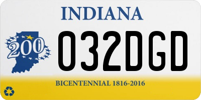 IN license plate 032DGD