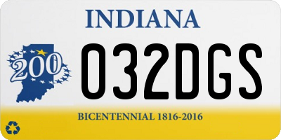IN license plate 032DGS