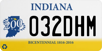 IN license plate 032DHM