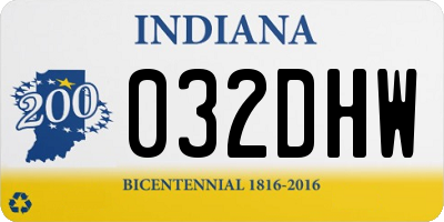 IN license plate 032DHW