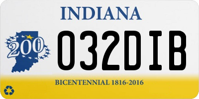 IN license plate 032DIB