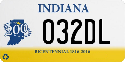 IN license plate 032DL